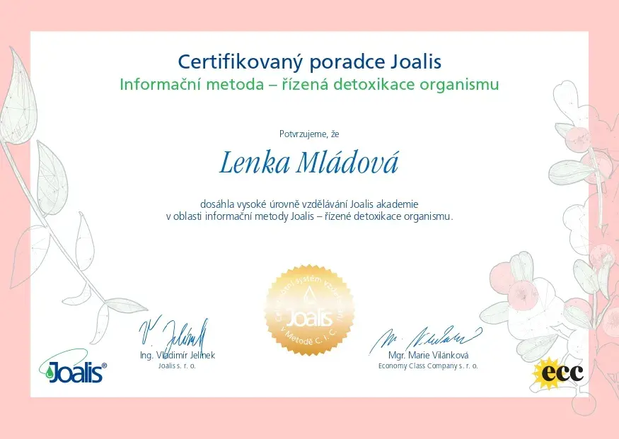 certifikát Joalis